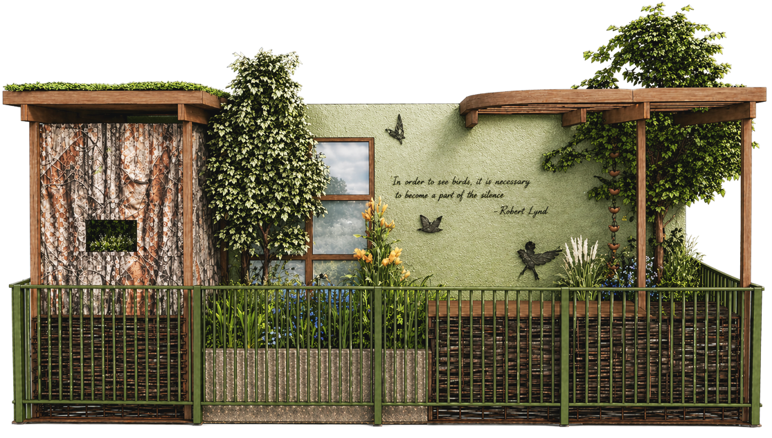 Birdwatcher's Balcony Garden